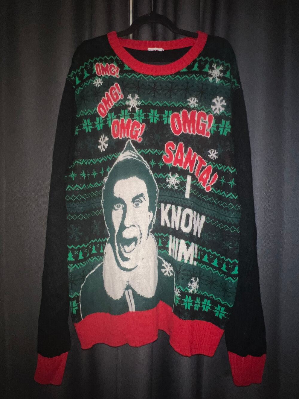 Ugly Christmas Sweater Xmas Size XXL Elf